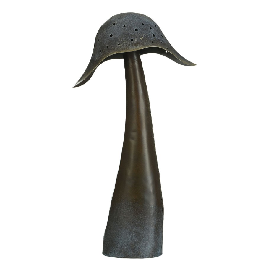 Outdoor Deacutecor * | Discount Outdoor Metal Mushroom Statue, 22