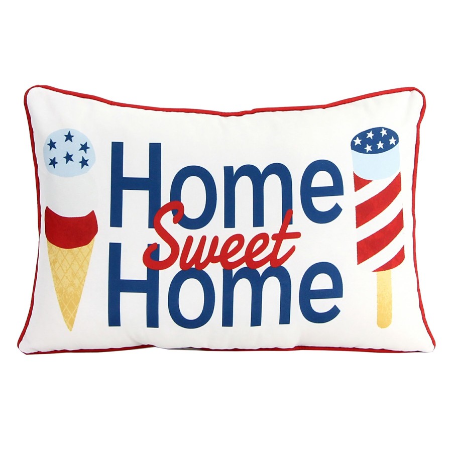 Cushions & Pillows * | Premium Pat Home Sweet Home Lumbar