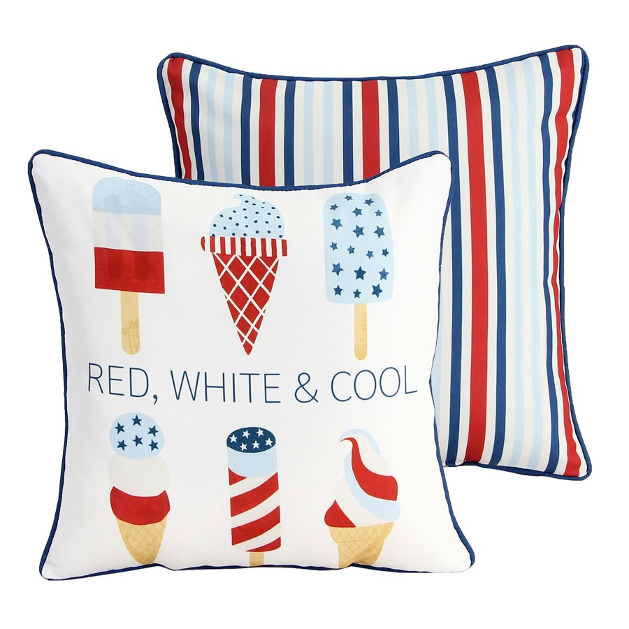 Cushions & Pillows * | New Threads Pat Rwb Cool Popsicle Pillow