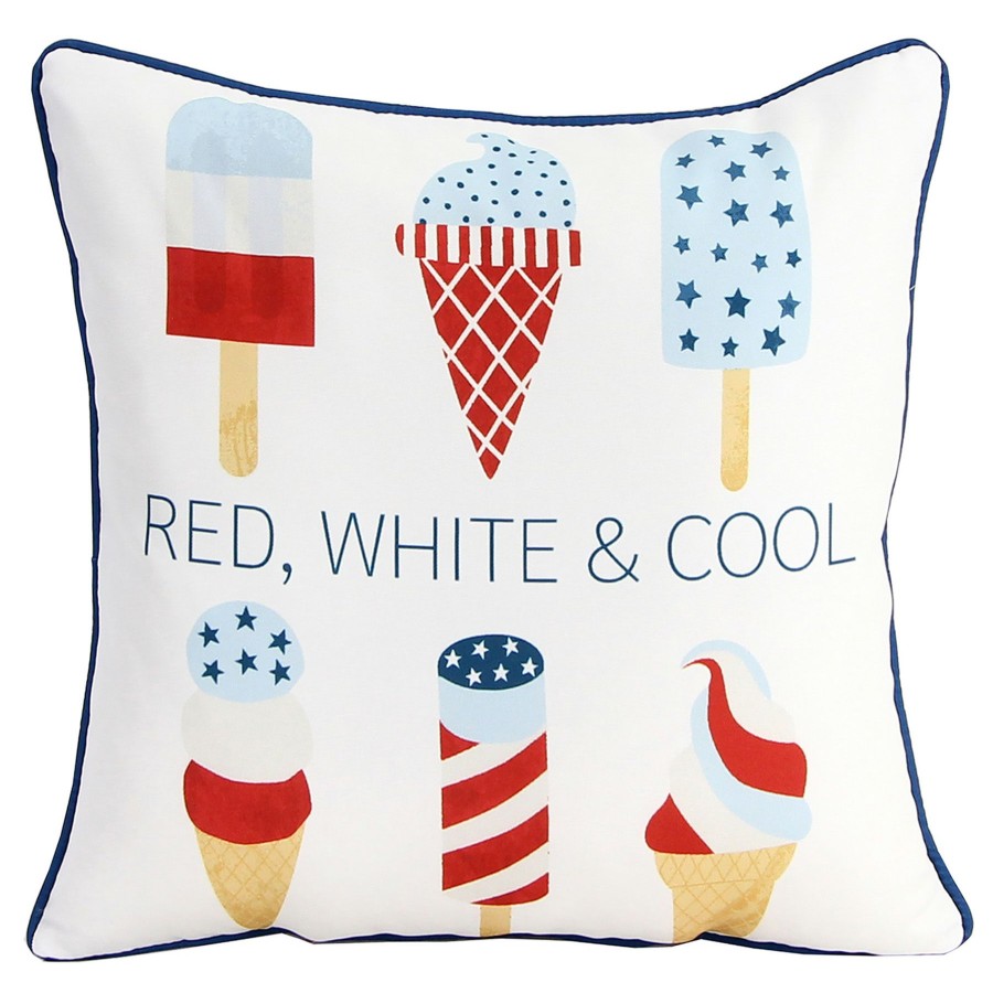 Cushions & Pillows * | New Threads Pat Rwb Cool Popsicle Pillow