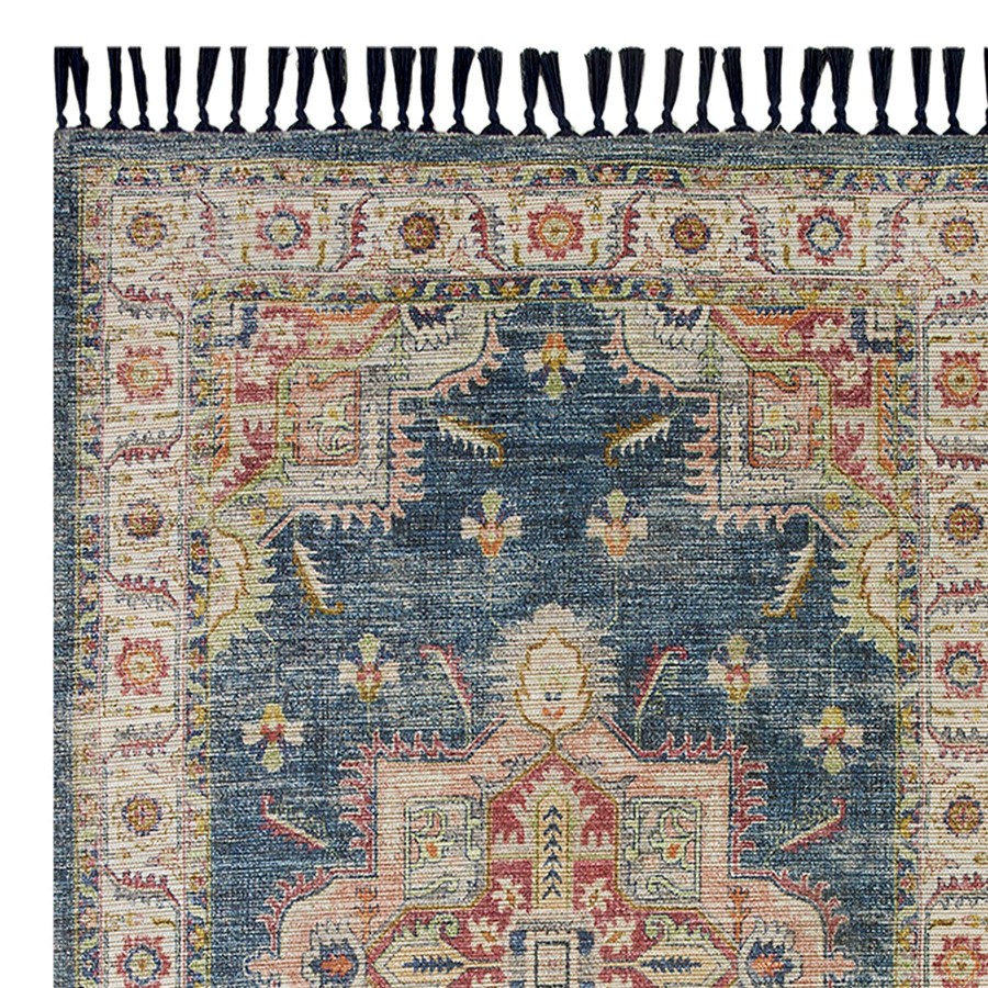 Rugs & Doormats * | Discount (E338) Baden Blue Medallion Outdoor Accent Rug, 3 5