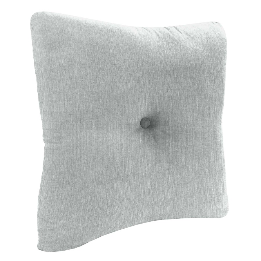 Cushions & Pillows * | Sale Tahiti Silver Tufted Outdoor Back Cushion