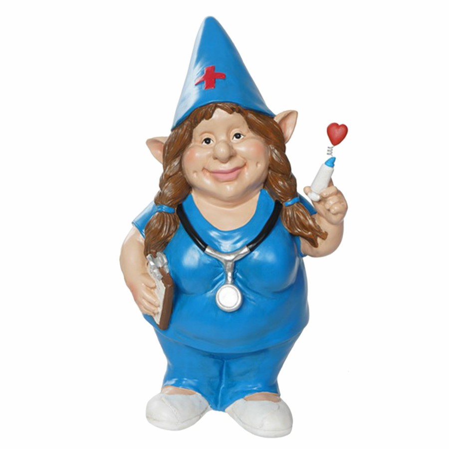 Outdoor Deacutecor * | Large Choice Outdoor Doctor Gnome Figurine, 14