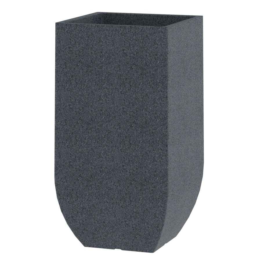 Pots & Planters * | Sale All-Weather Charcoal Grey Square Planter, 33.5