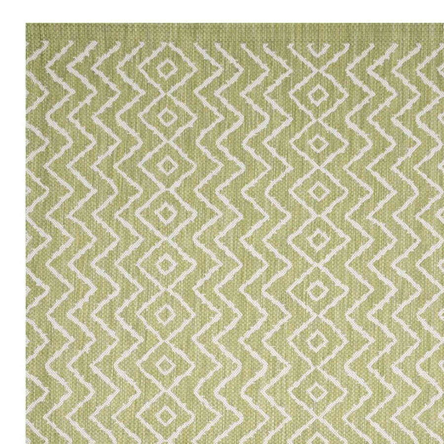 Rugs & Doormats * | Popular (E253) Oasis Green Geo Indoor & Outdoor Area Rug, 5 7