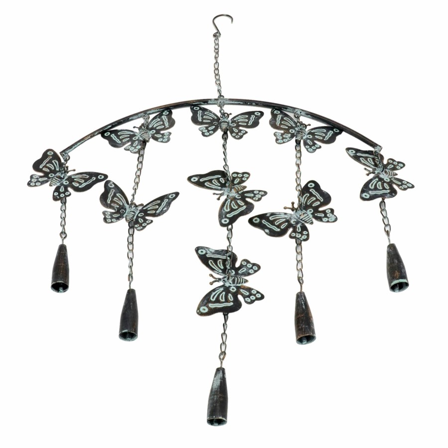 Outdoor Deacutecor * | New Threads Wind Chime With Butterfly