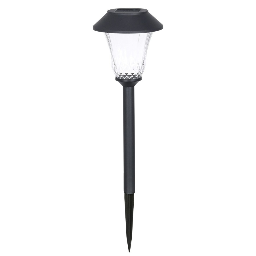 Lighting * | Free Delivery 5L Solar Lennon Path Light, Black