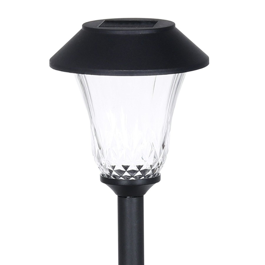 Lighting * | Free Delivery 5L Solar Lennon Path Light, Black