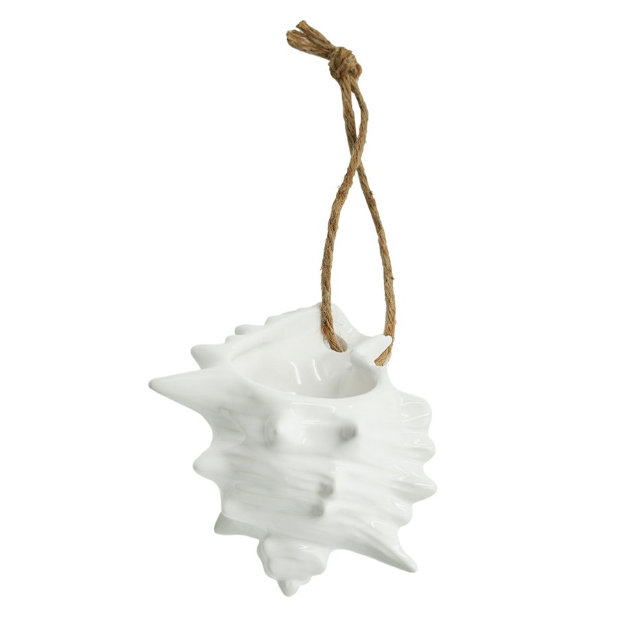 Pots & Planters * | Clearance Sale Ty Pennington Hanging Shell Ceramic Pot, 6