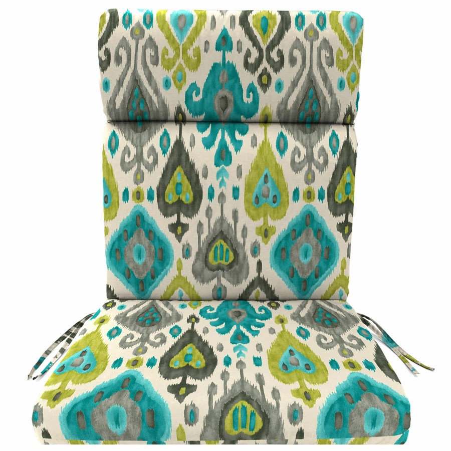 Cushions & Pillows * | Clearance Sale Paso Turquoise Outdoor Hinged Chair Cushion