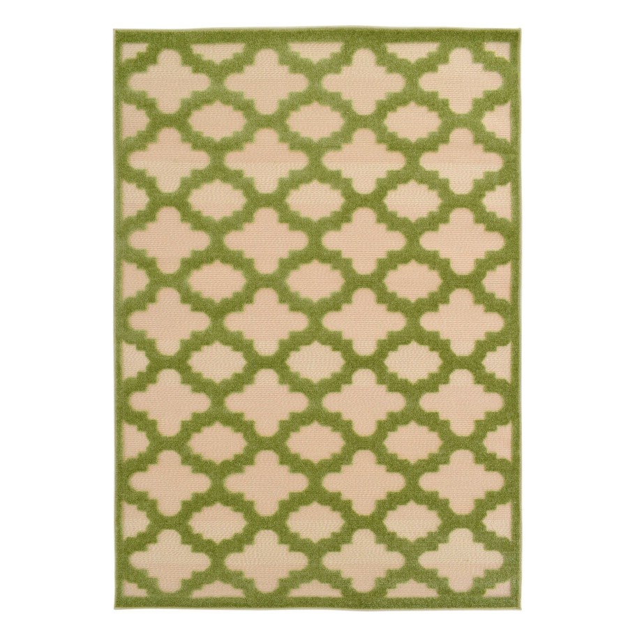 Rugs & Doormats * | Best Sale Torino Green Trellis Indoor & Outdoor Area Rug, 5 7