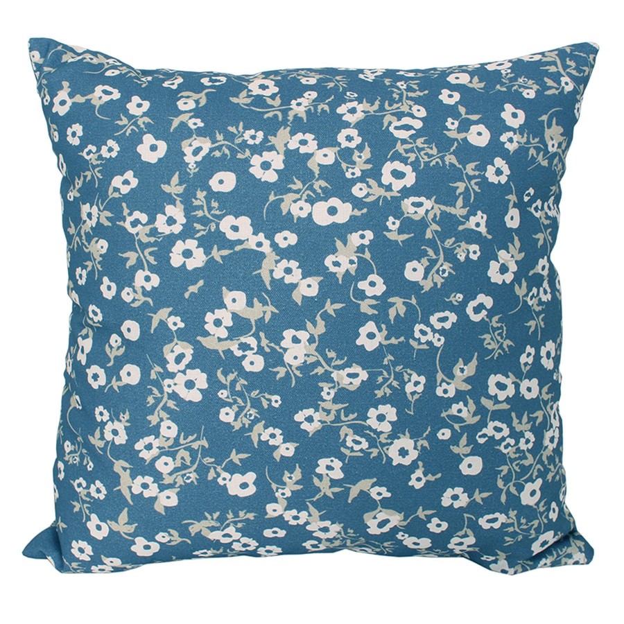 Cushions & Pillows * | Exclusive Design Ditzy Blue Floral Outdoor Throw Pillow, 16