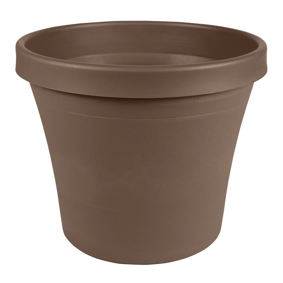 Pots & Planters * | Free Delivery Chocolate Terra Living Planter With Pre-Drilled Hole, 16