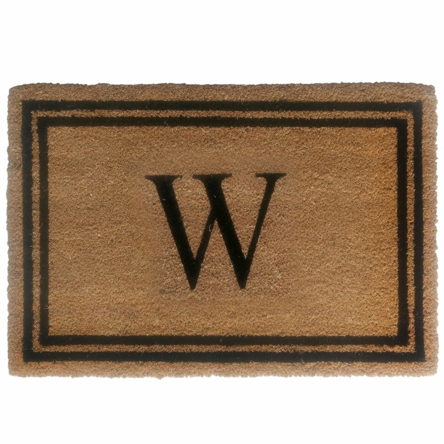 Rugs & Doormats * | Sale Monogram S Coir Mat, 18 27