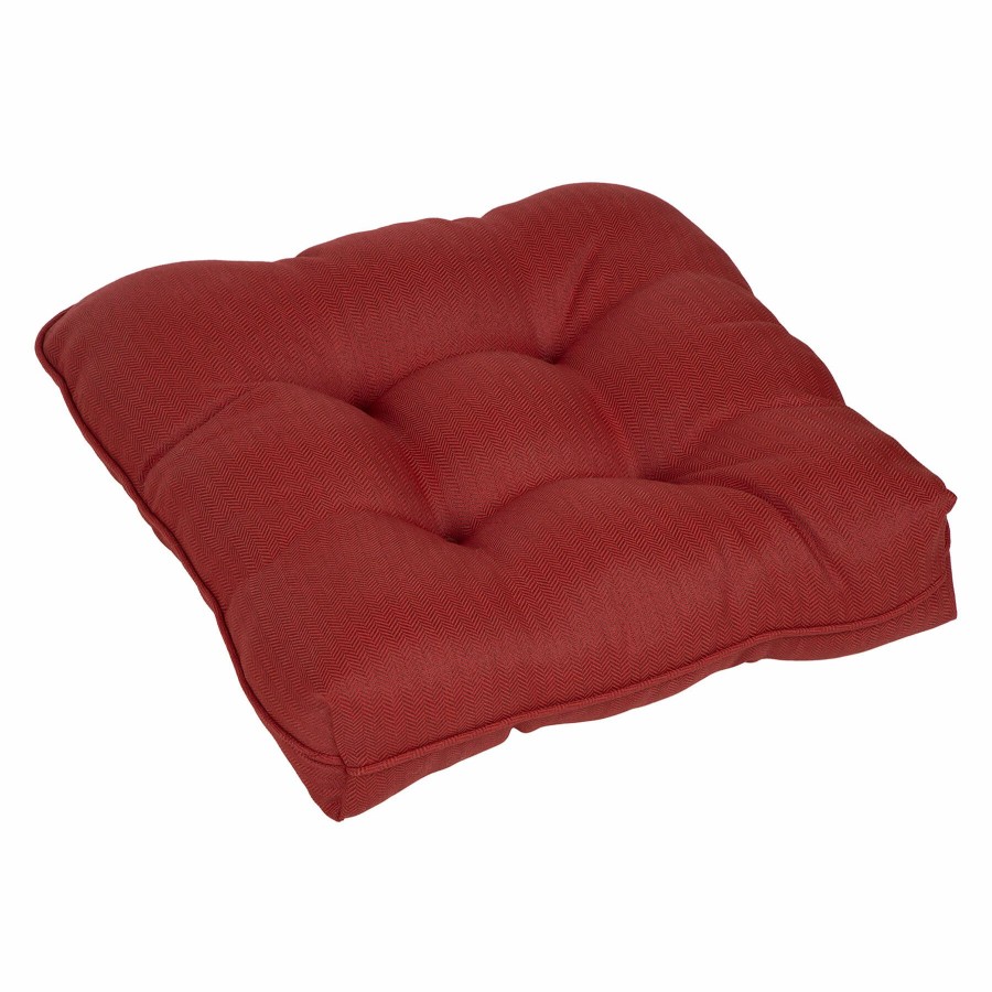 Cushions & Pillows * | Fire Sale Tristin Cherry Red Premium Outdoor Wicker Seat Cushion