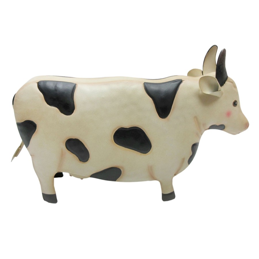 Outdoor Deacutecor * | Exquisite Gifts Outdoor Metal Cow Figurine, 9