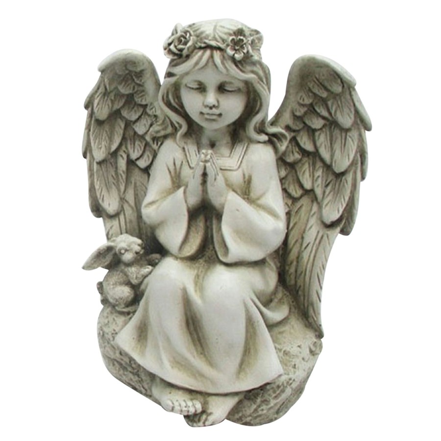 Outdoor Deacutecor * | Fire Sale Outdoor Praying Angel Figurine, 8