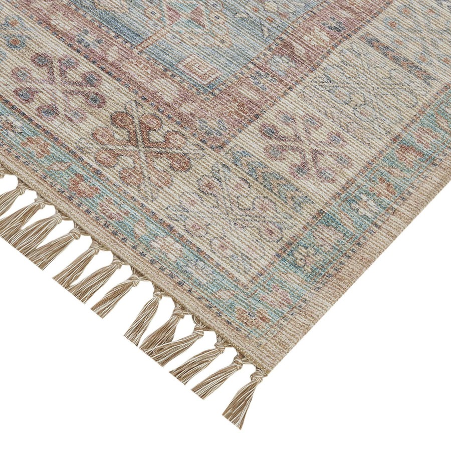 Rugs & Doormats * | Popular (E336) Honeybloom Vintage Medallion Fringe Outdoor Accent Rug, 3 5