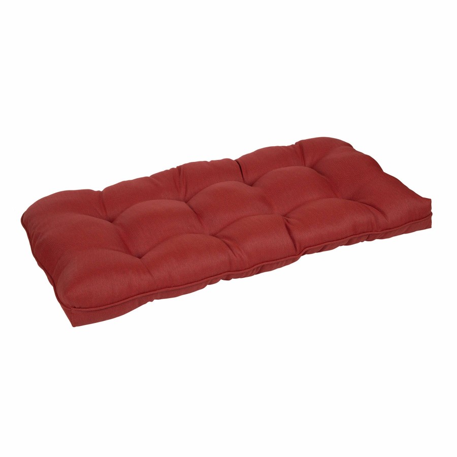 Cushions & Pillows * | Latest Tristin Cherry Red Premium Outdoor Wicker Settee Cushion