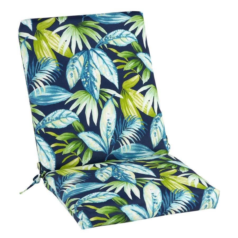 Cushions & Pillows * | Latest Seneca Navy Outdoor Hinged Chair Cushion