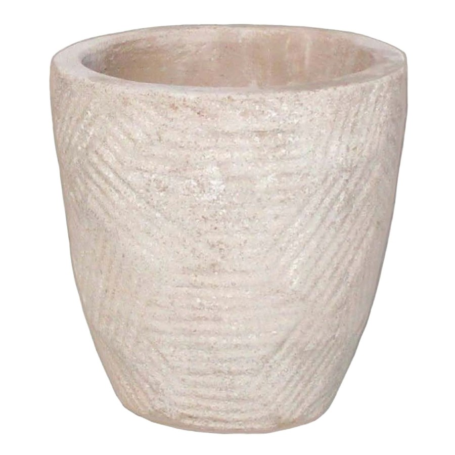 Pots & Planters * | Best Sale Textured Terracotta Clay Pot, Large