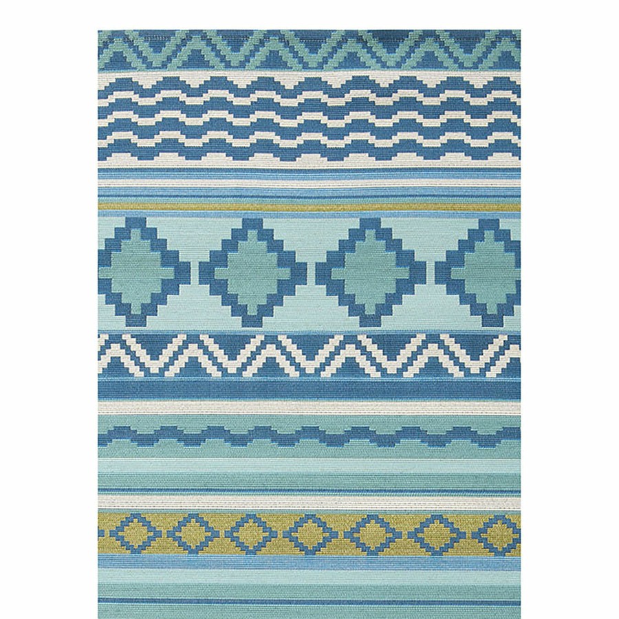 Rugs & Doormats * | Premium (E330) Mikayla Blue Multi-Colored Striped Indoor & Outdoor Runner, 2 7