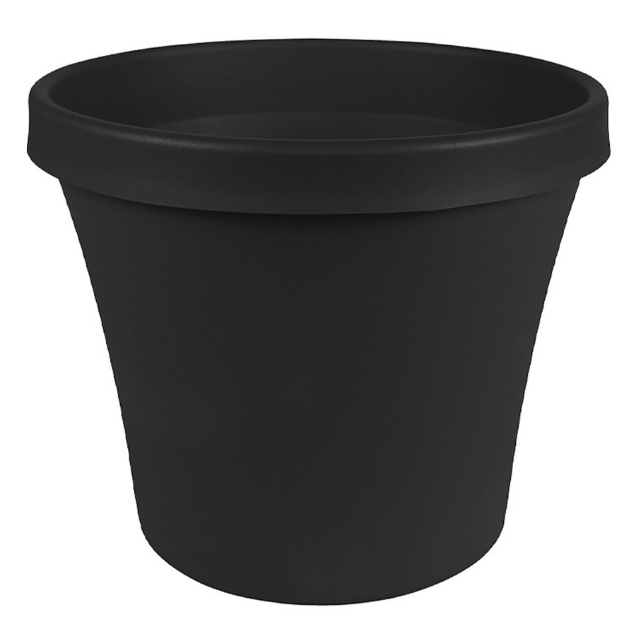 Pots & Planters * | Fire Sale Black Terra Living Planter With Pre-Drilled Hole, 8