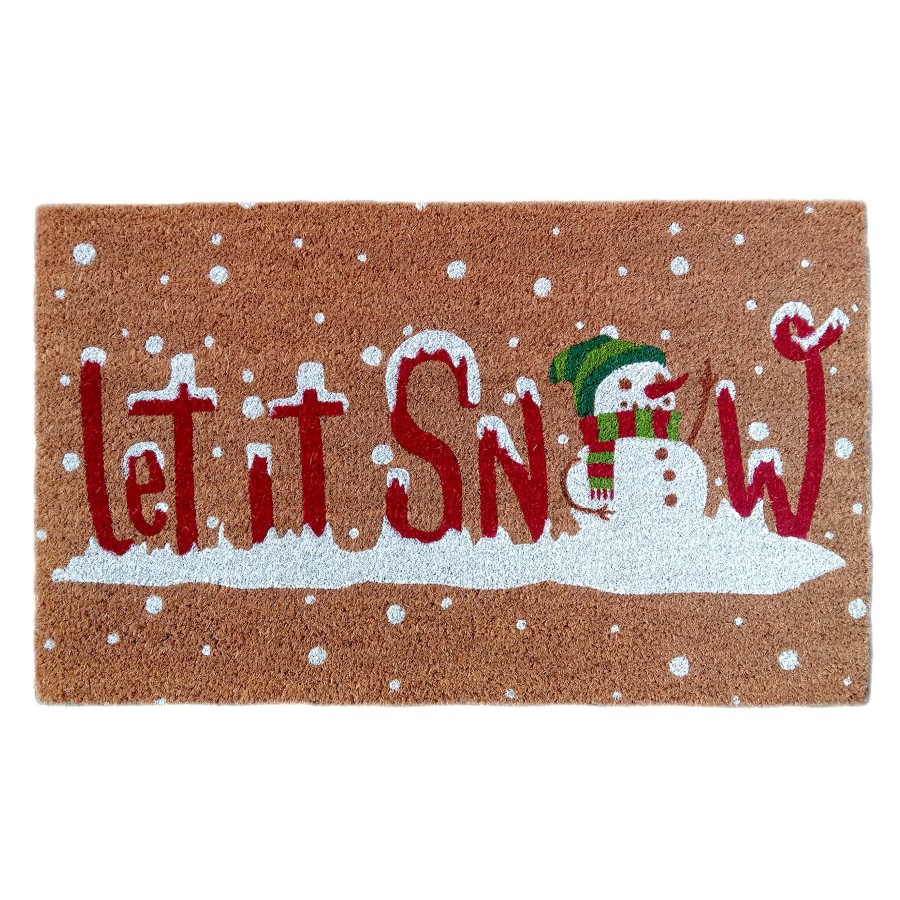 Rugs & Doormats * | Latest Let It Snow Coir Mat, 18 30