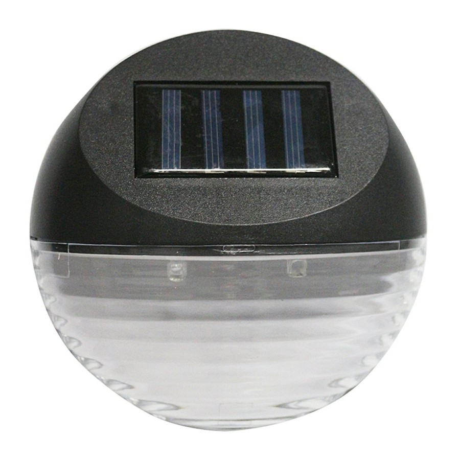 Lighting * | Sale 2L Solar Plastic Deck Light, Black