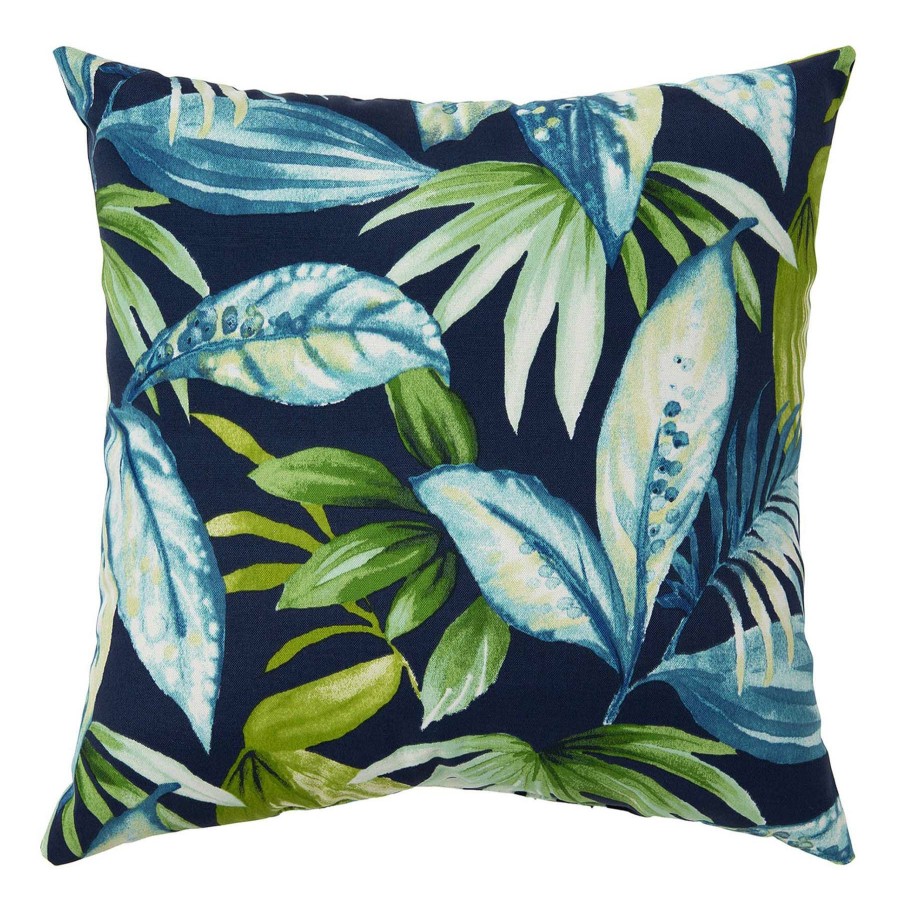 Cushions & Pillows * | Typical Style Seneca Navy Oversized Outdoor Throw Pillow, 20