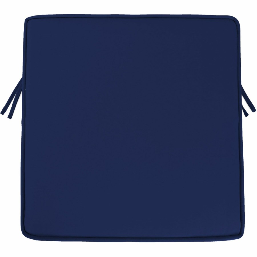 Cushions & Pillows * | Sale Navy Canvas Outdoor Gusseted Deep Seat Cushion