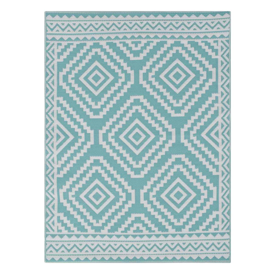 Rugs & Doormats * | Sale Online Plastic Blue Diamond Area Rug, 5 7