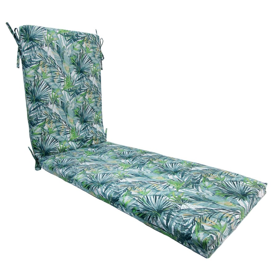 Cushions & Pillows * | Latest Sanya Blue Outdoor Basic Chaise Lounge Cushion