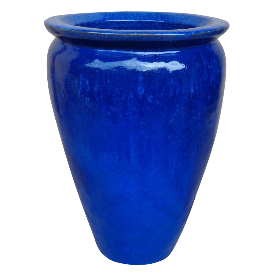 Pots & Planters * | Typical Style Arcadia Ceramic Planter 20.9In. Blue