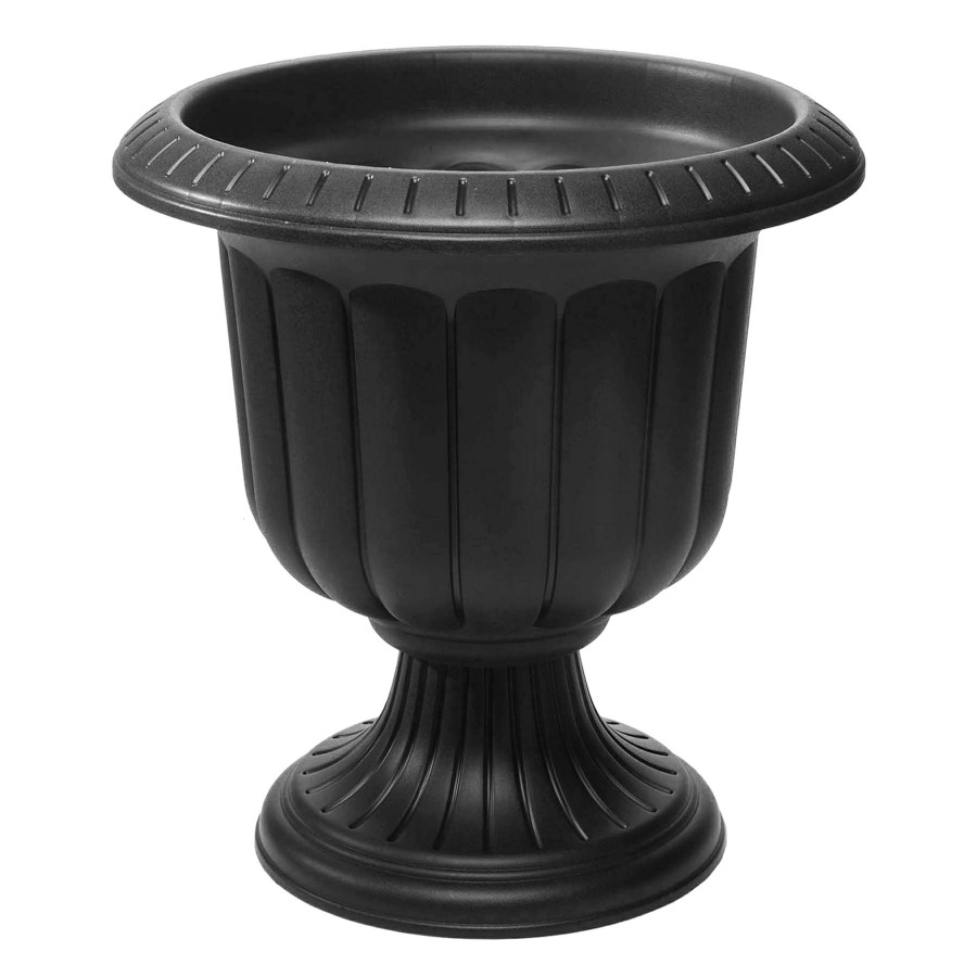 Pots & Planters * | Large Choice Classic Black Urn Planter, 19