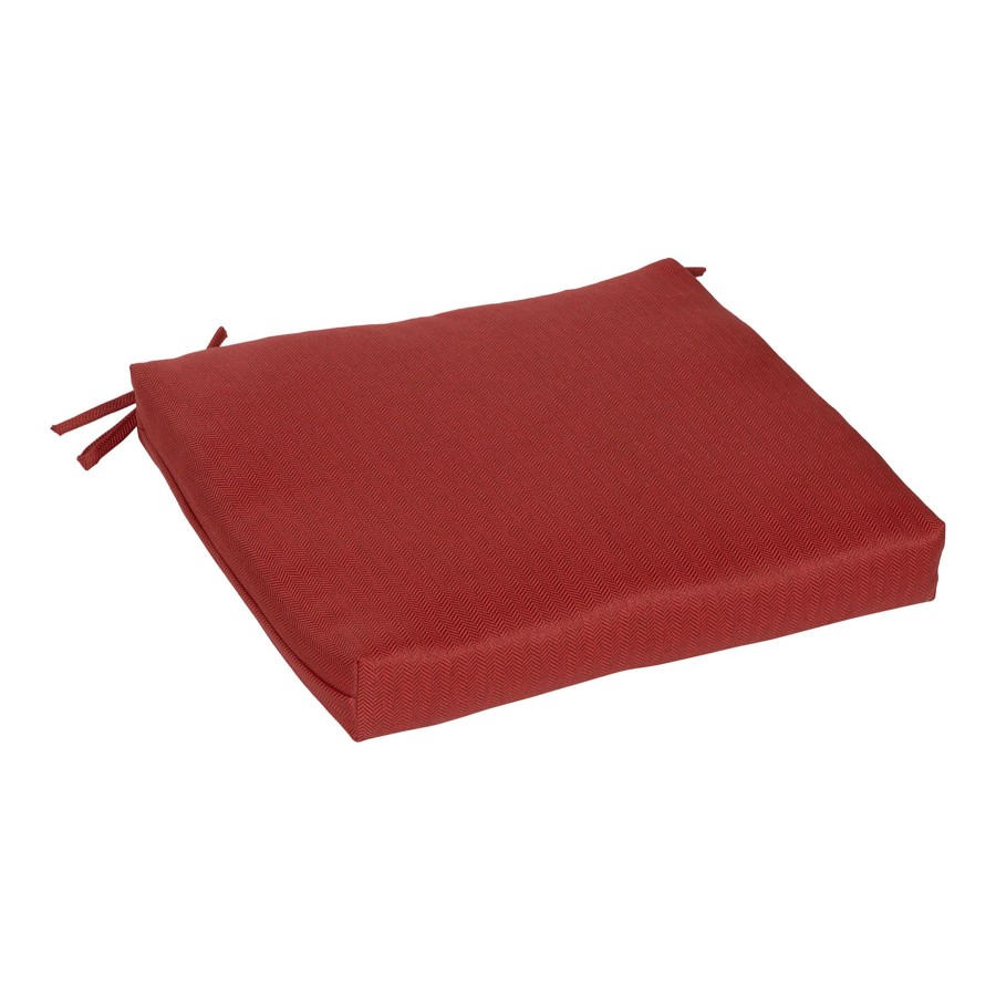 Cushions & Pillows * | Sale Online Tristin Cherry Red Premium Outdoor Square Seat Cushion