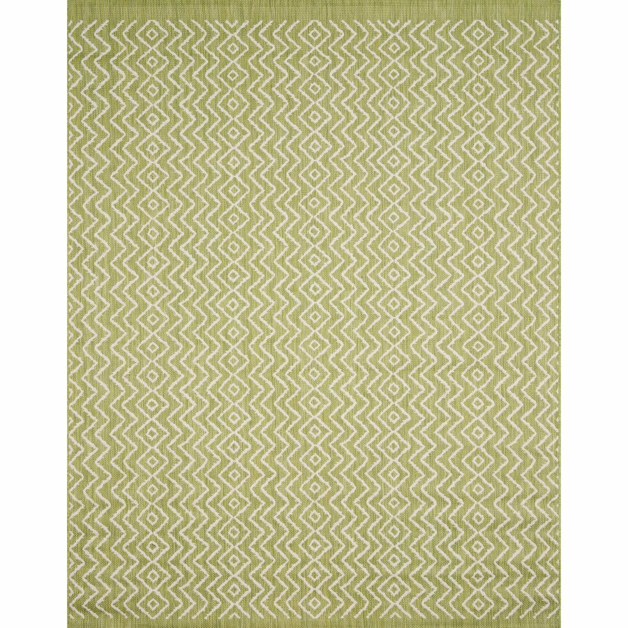 Rugs & Doormats * | Discount (E253) Oasis Green Geo Indoor & Outdoor Area Rug, 8 10