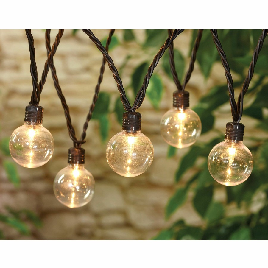 Lighting * | Best Sale 40-Count G40 Globe String Light Set, Brown Wire