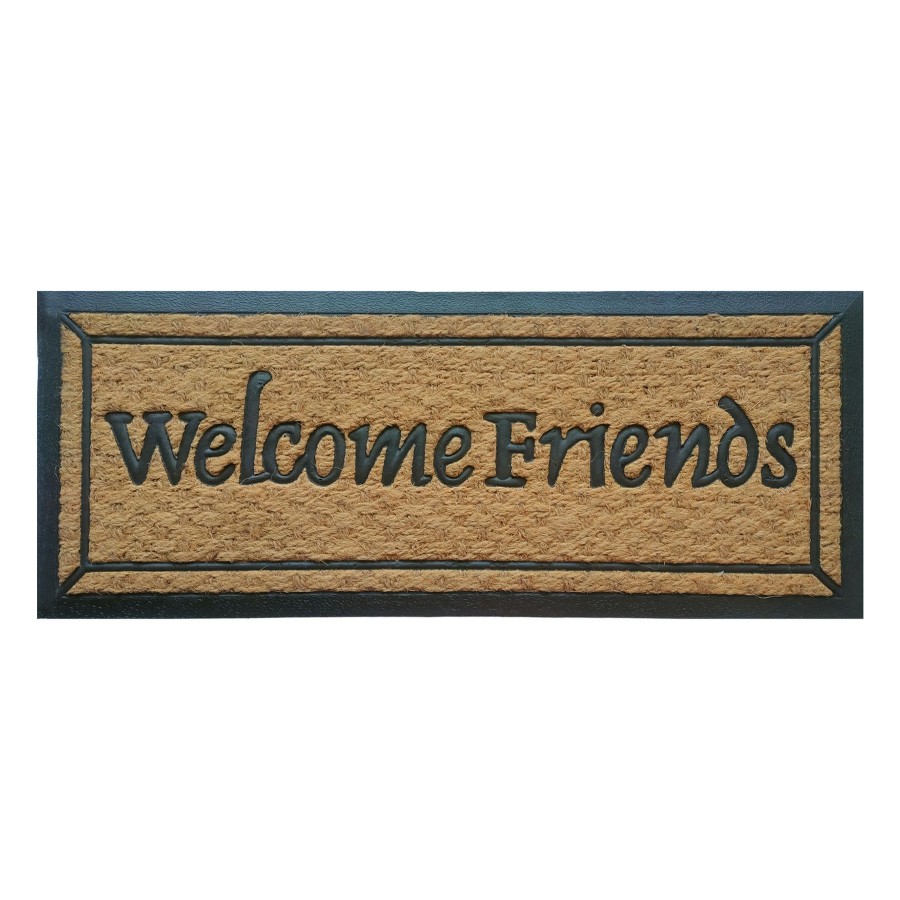 Rugs & Doormats * | Popular Mansion Welcome Friends Coir Doormat, 14 36