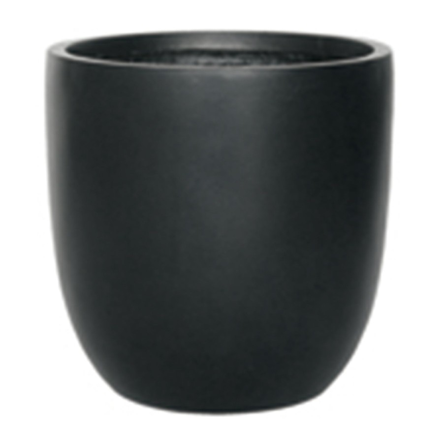 Pots & Planters * | Clearance Sale Warrenton Black Egg-Shaped Planter, 11