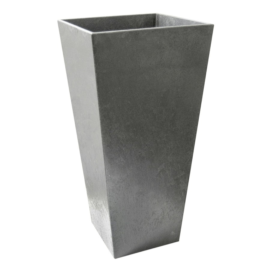 Pots & Planters * | Gift Selection Sonata Silver Recycled Rubber Planter, 28