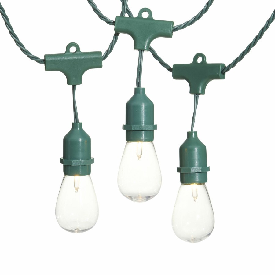 Lighting * | Large Choice 30-Count Edison String Light Set, Green Wire