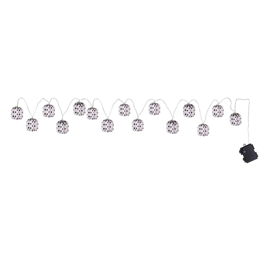 Lighting * | Sale Online 15-Count Paper Polka Dot String Light Set