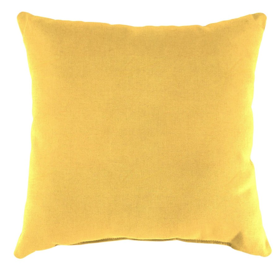 Cushions & Pillows * | Classical Butter Yellow Canvas Outdoor Throw Pillow, 16