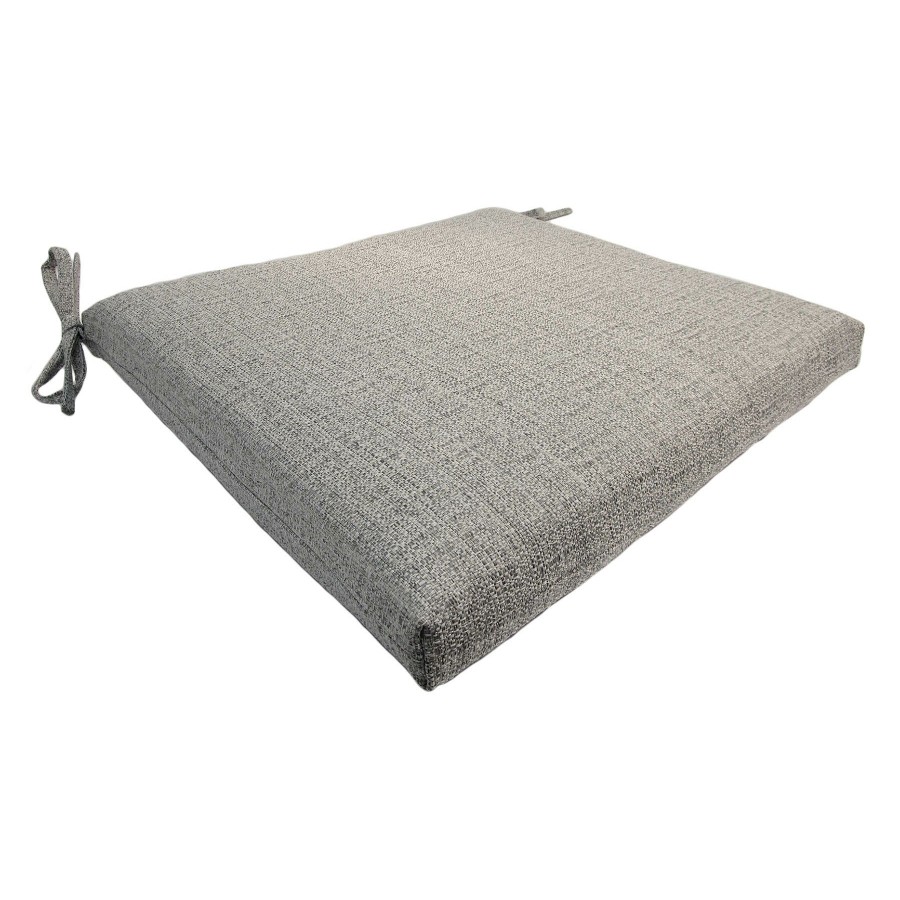 Cushions & Pillows * | Sale Fiddlestix Light Grey Premium Outdoor Square Seat Cushion