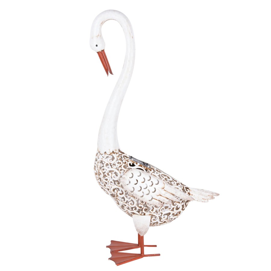 Outdoor Deacutecor * | Latest Outdoor Goose Figurine With Solar Light, 29