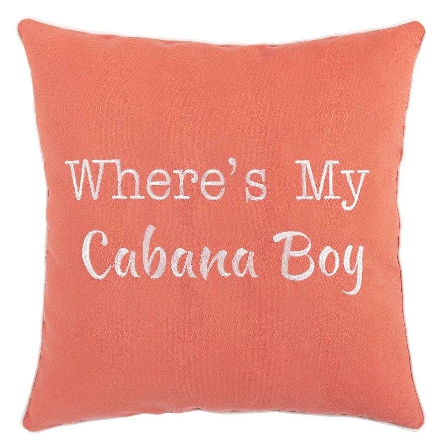 Outdoor * | Discount Cabana Boy Cayenne Outdoor Throw Pillow, 18