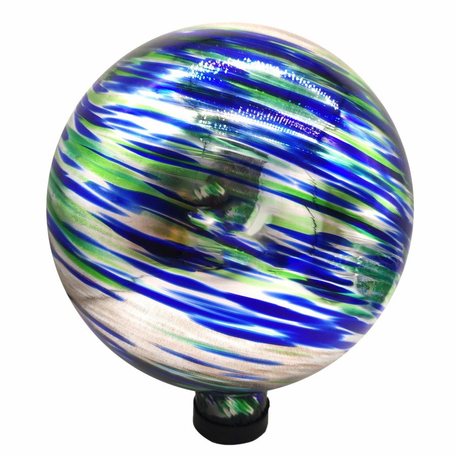 Outdoor Deacutecor * | Popular Mirrored Gazing Ball Blue/Green