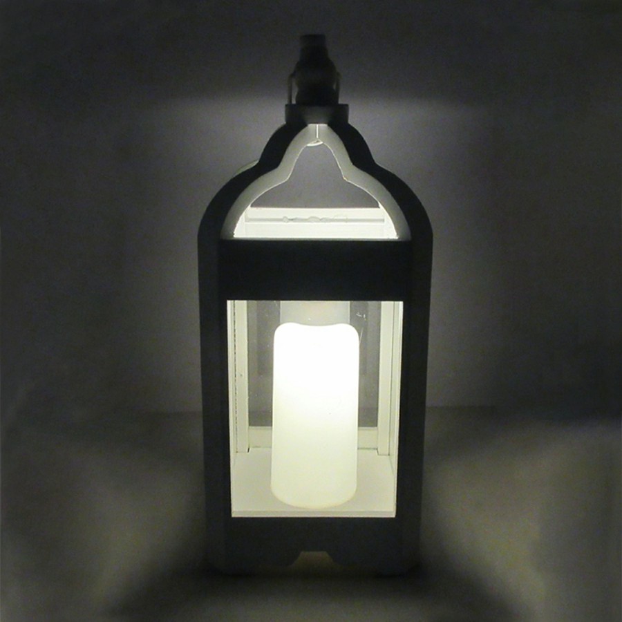 Lighting * | Exclusive Design Grace Mitchell Led White Candle Lantern, 16