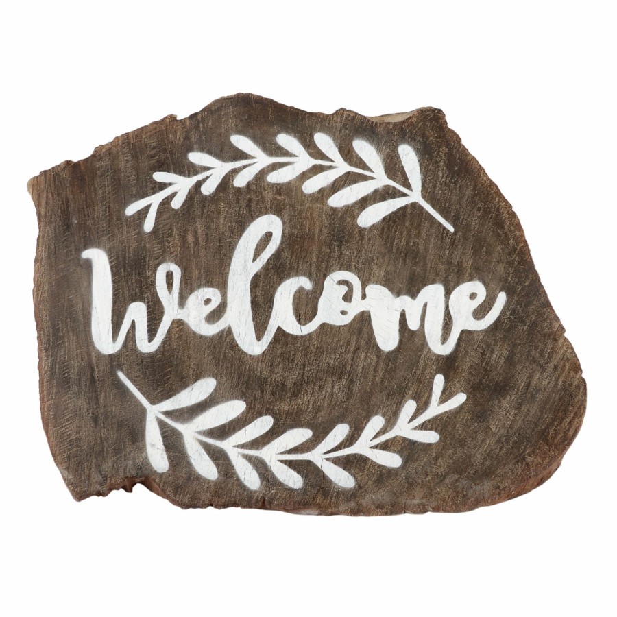 Outdoor Deacutecor * | Fire Sale Outdoor Welcome Stump, 18